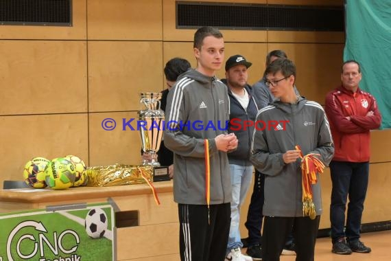 Futsal-Kreismeisterschaften Sinsheim B-Junioren in der Kraichgauhalle in Gemmingen - Futsal Endspiel B-Junioren SV Rohrbach/S vs JSG Obergimpern/Bonfeld/Fürfeld 1 (© Siegfried Lörz)